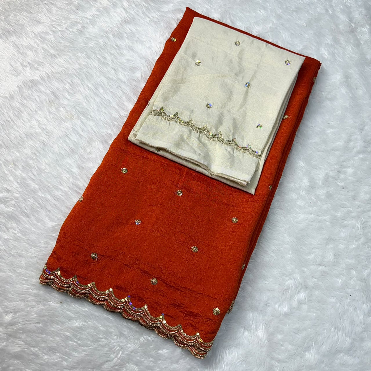 Party Wear Vichitra Silk Saree