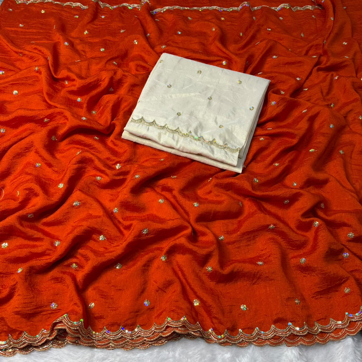 Party Wear Vichitra Silk Saree