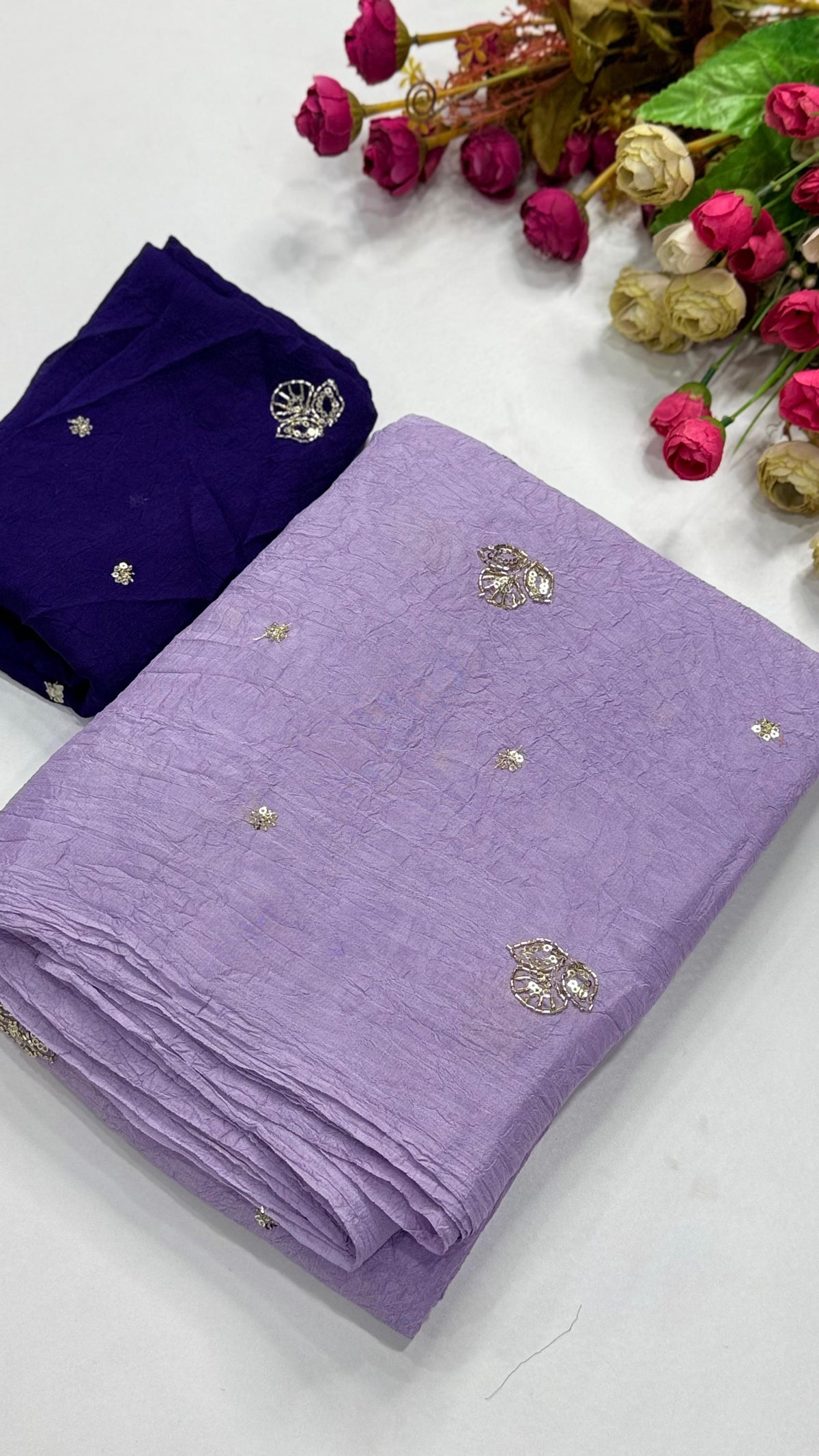 Light Crush Saree