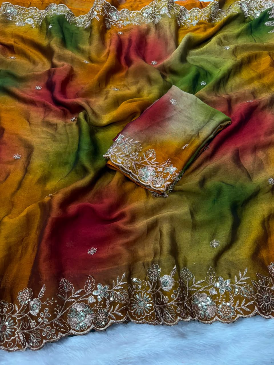 Rangoli Crush Saree