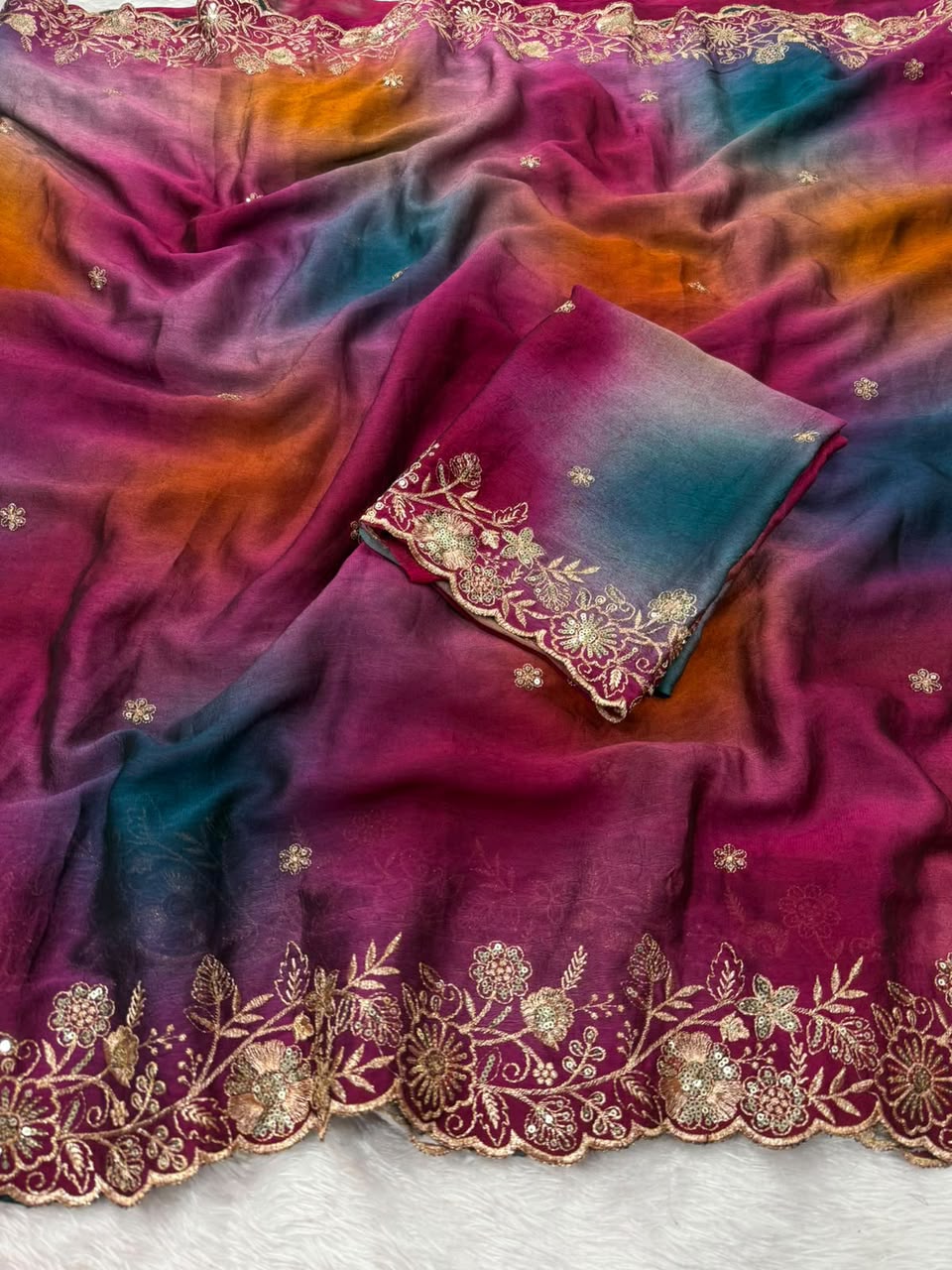 Rangoli Crush Saree