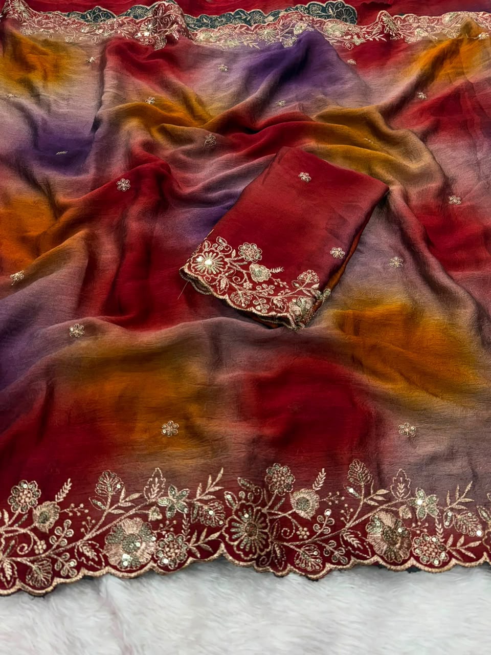 Rangoli Crush Saree