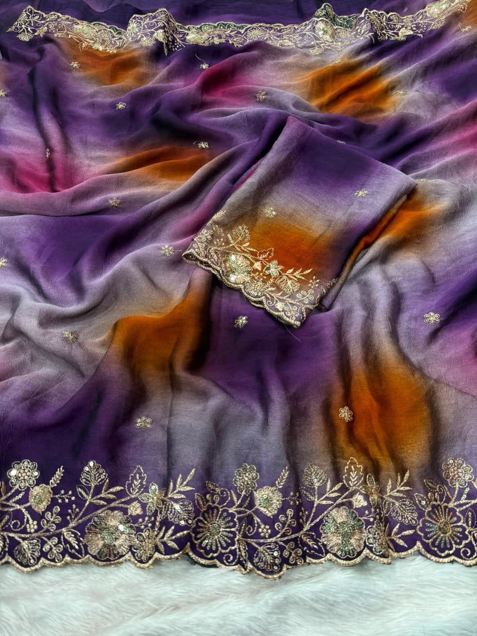 Rangoli Crush Saree