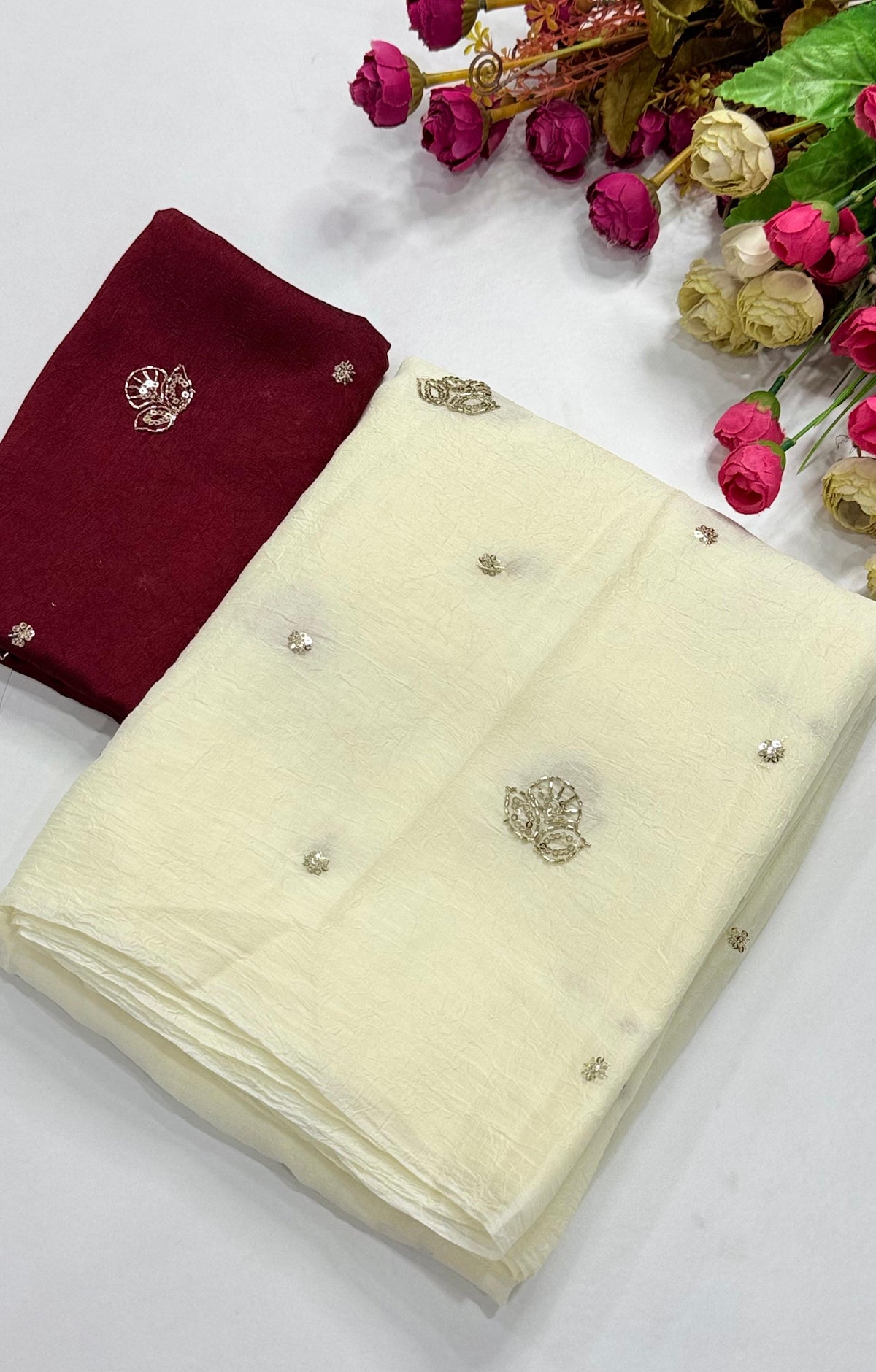 Light Crush Saree