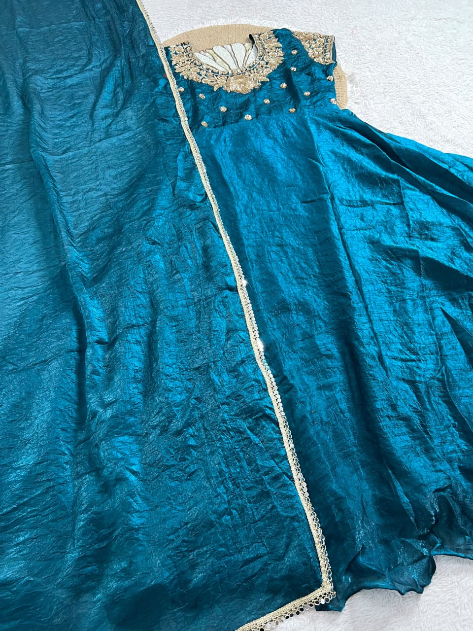 Gown with Mirror Work