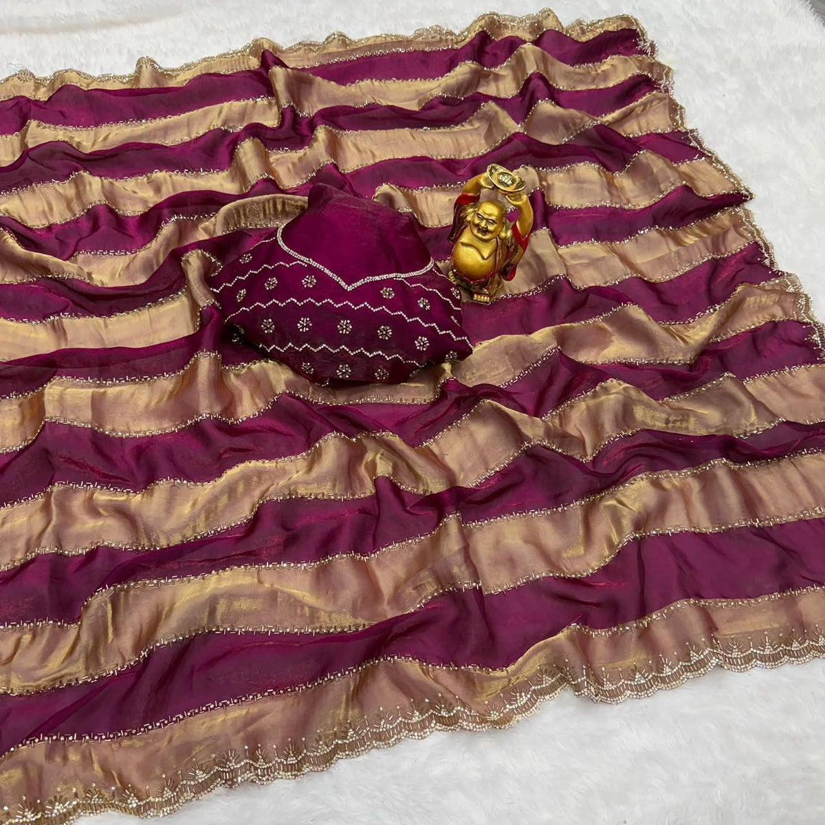 Double Colour Saree