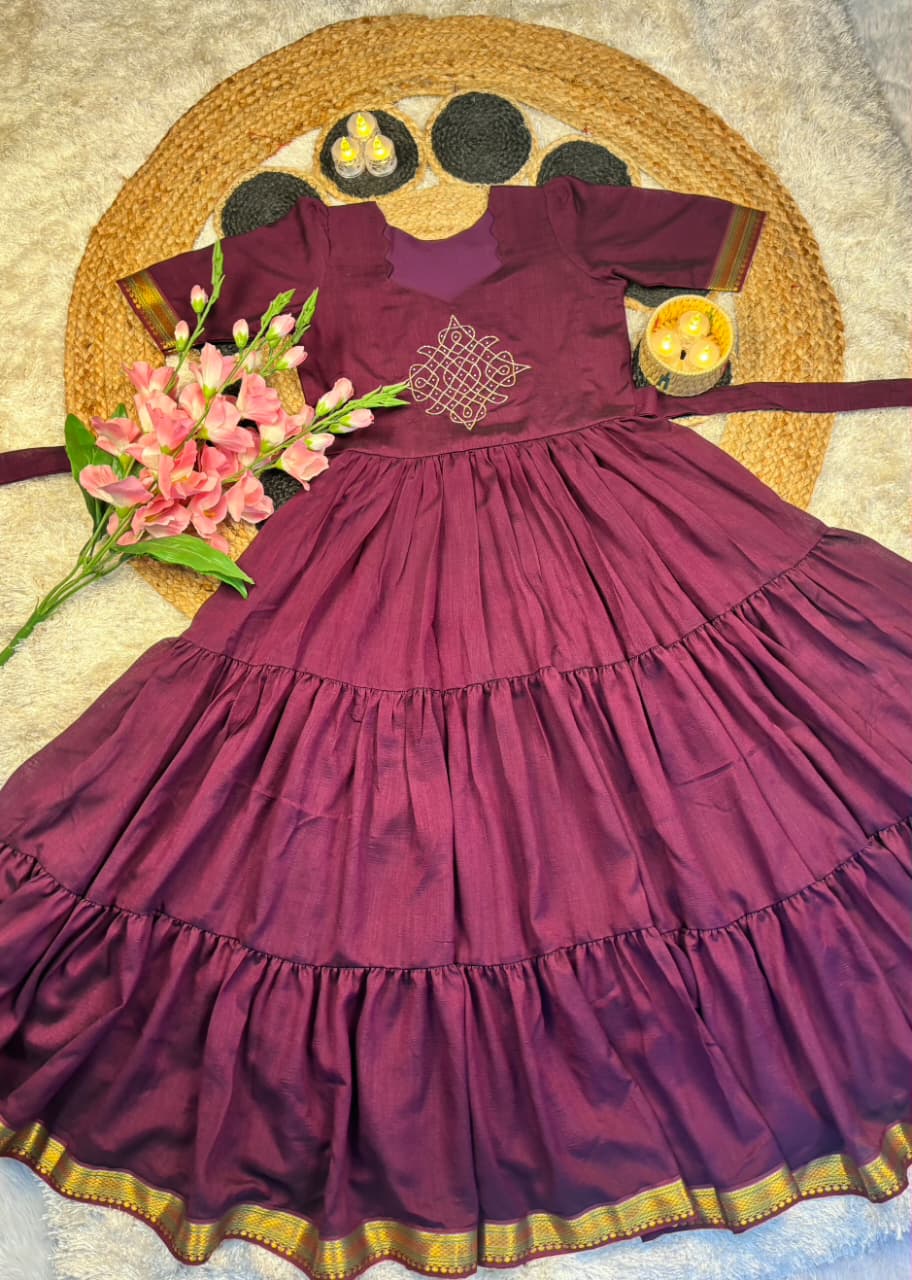 Kolam Printed Gown