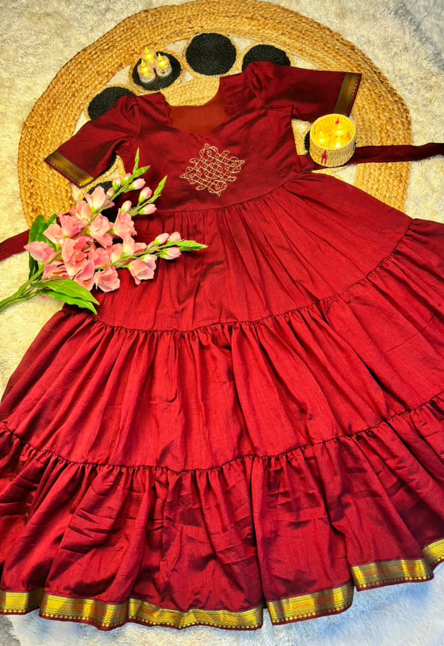 Kolam Printed Gown