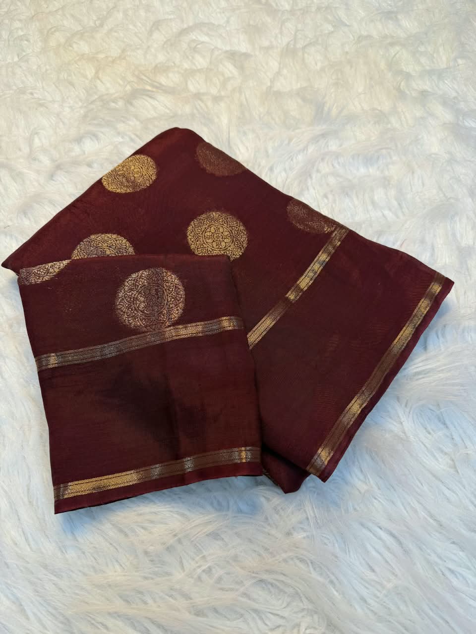 Choco & Chilli Colour  Saree