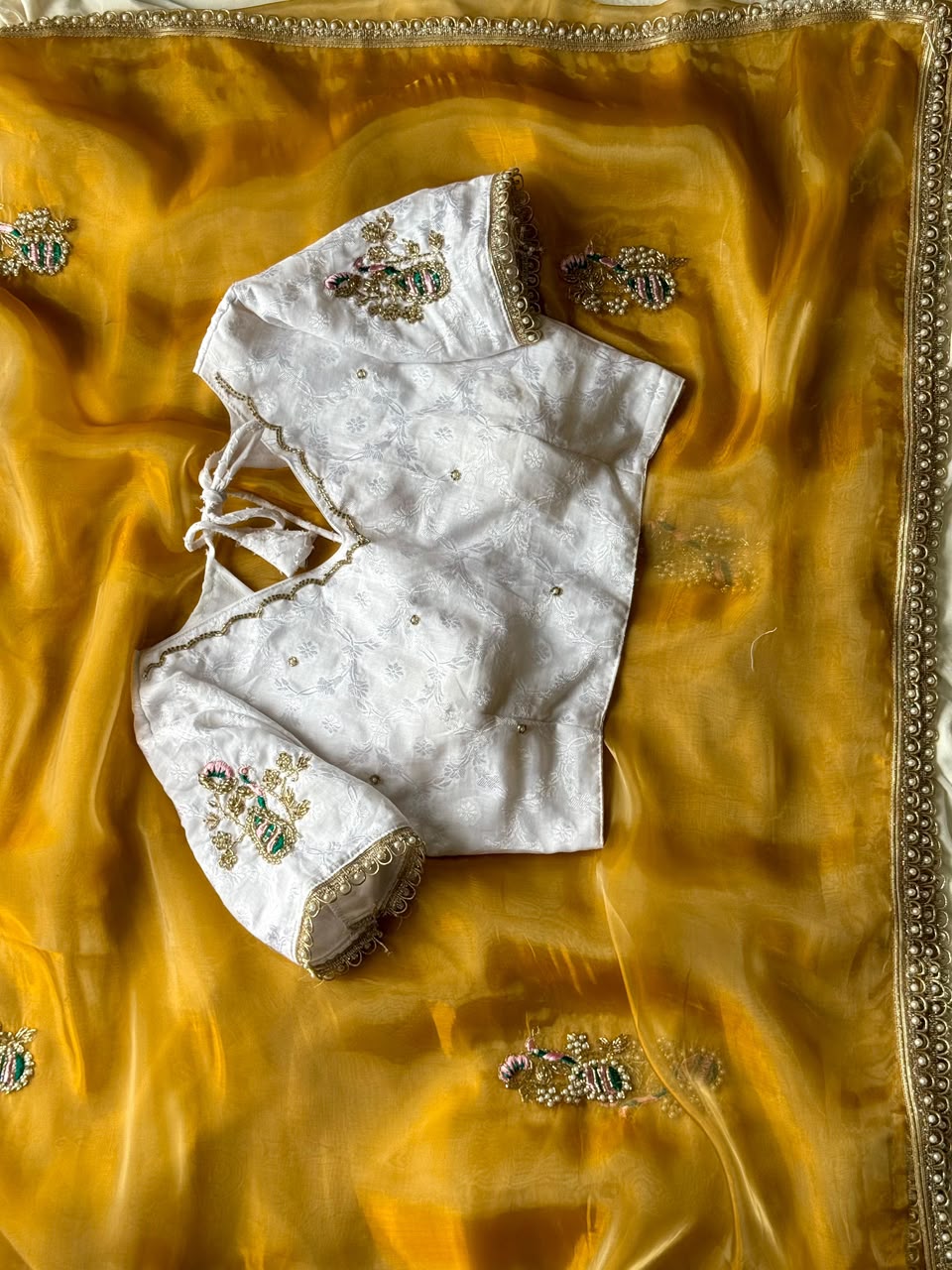 Glitter Tissue Saree