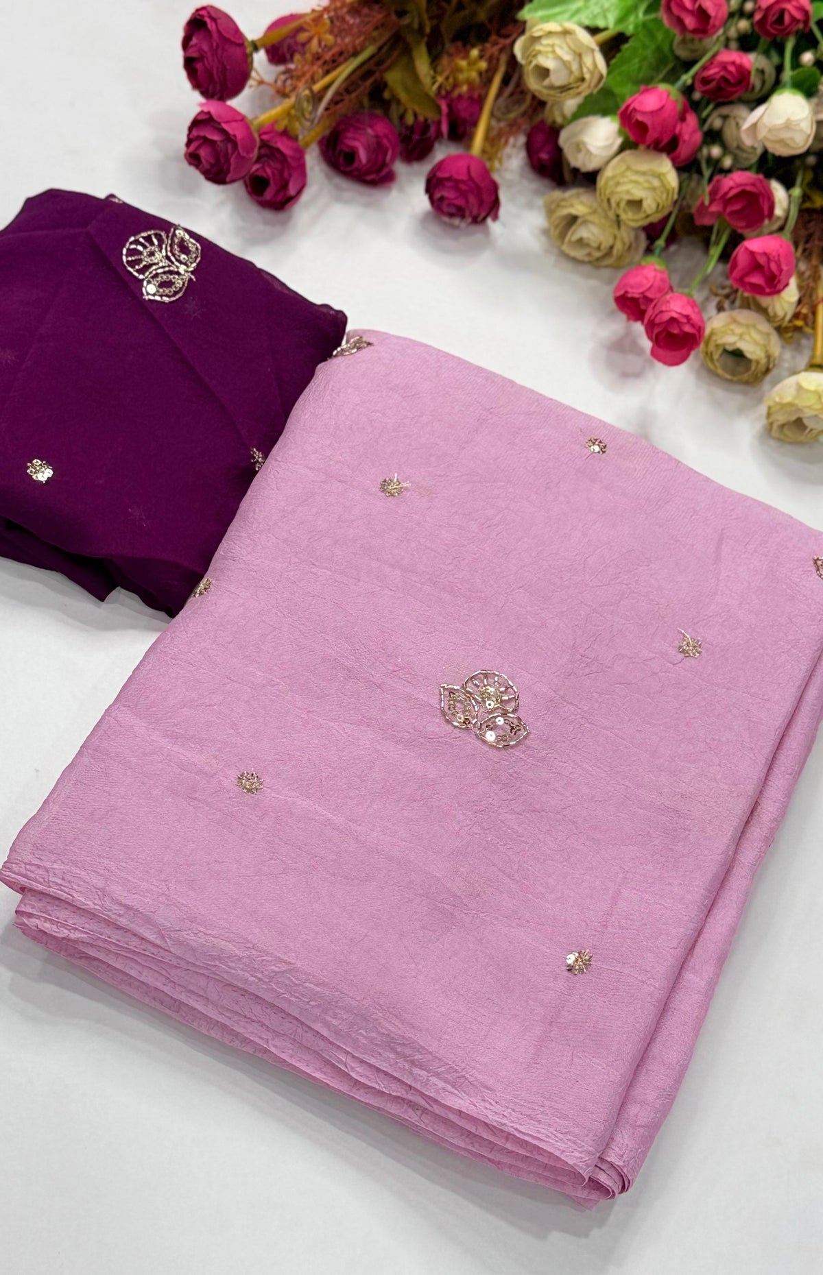 Light Crush Saree
