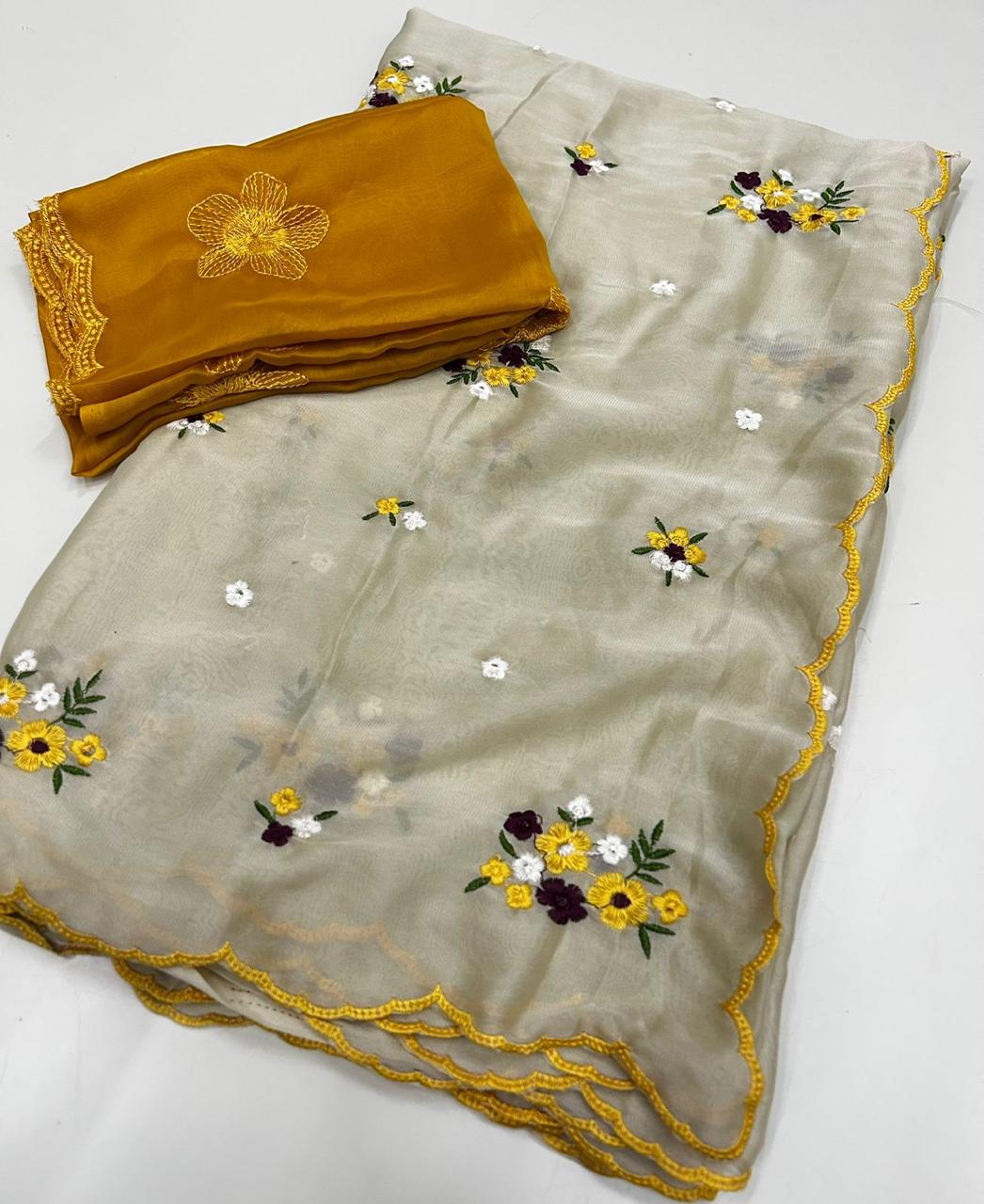 rangoli shilk Multi saree