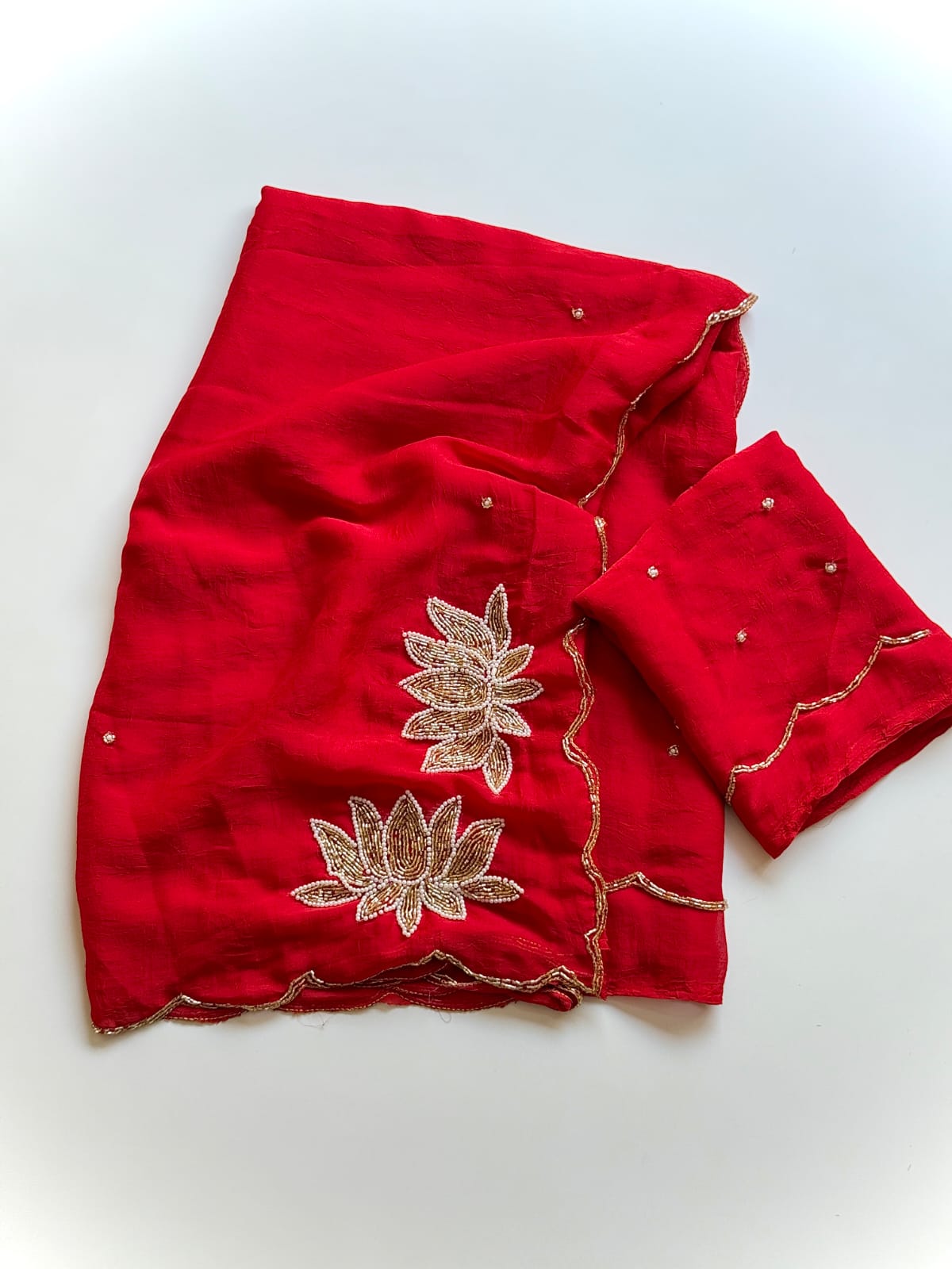 Floral Embroidered Saree