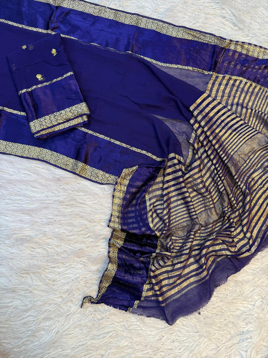 Pure Viscose Georgette Saree