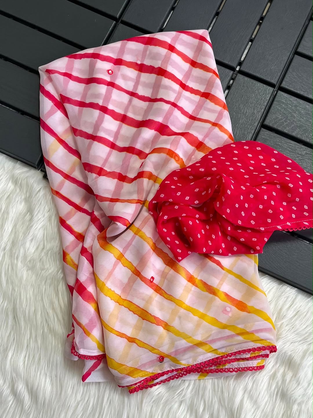 Elegant Multicolour Saree