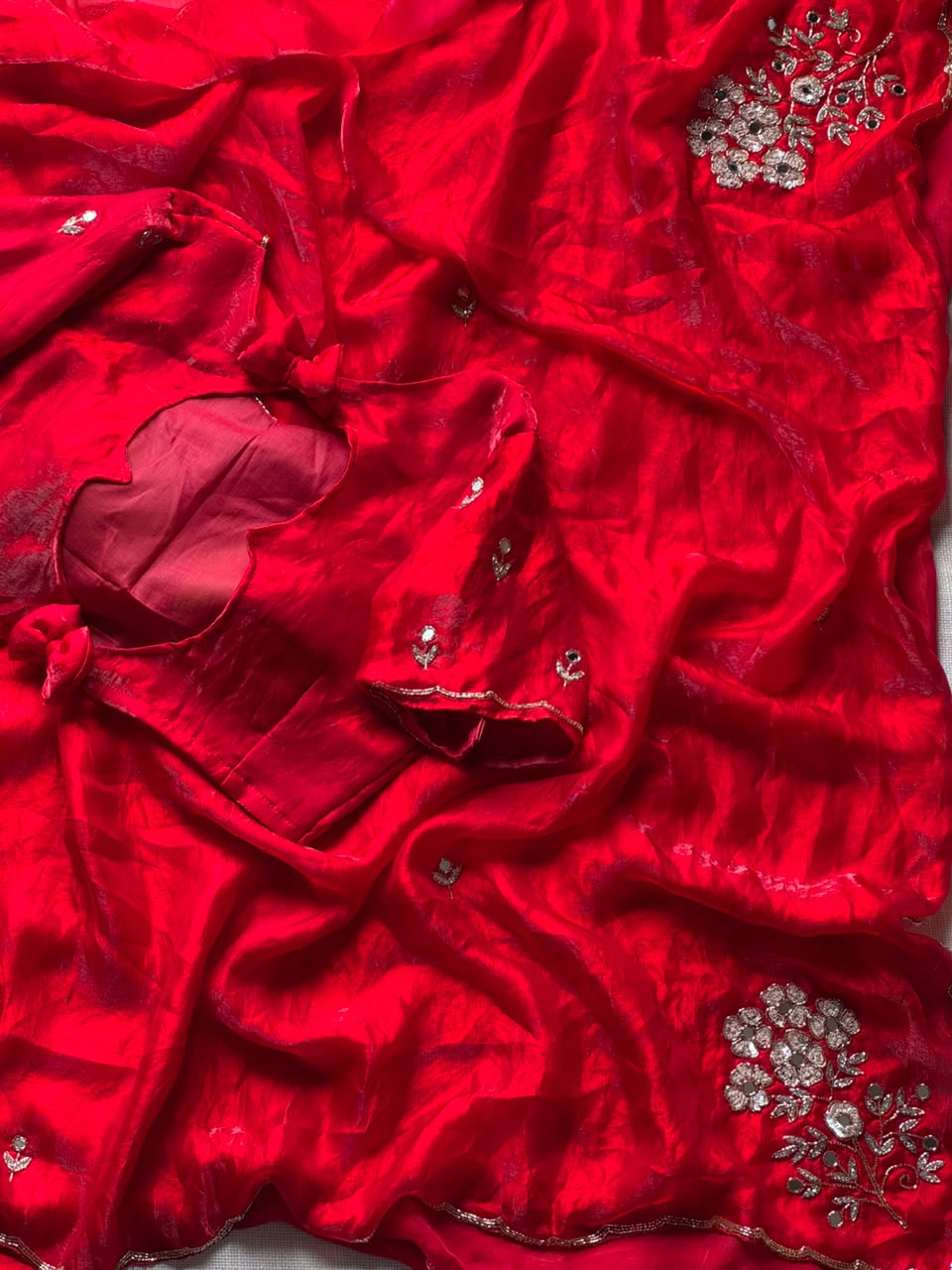 Red Rose Saree