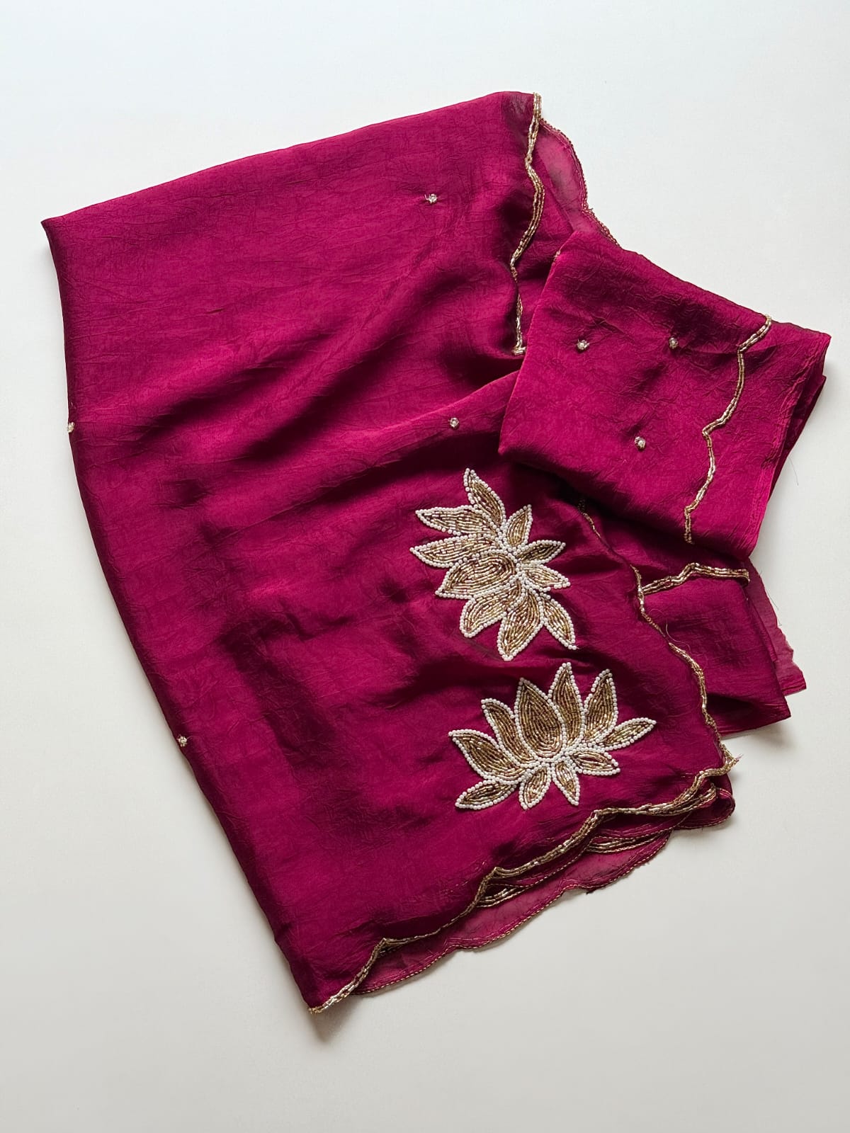 Floral Embroidered Saree