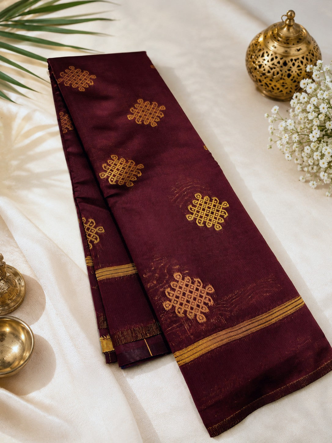 Kolam Art Silk Saree