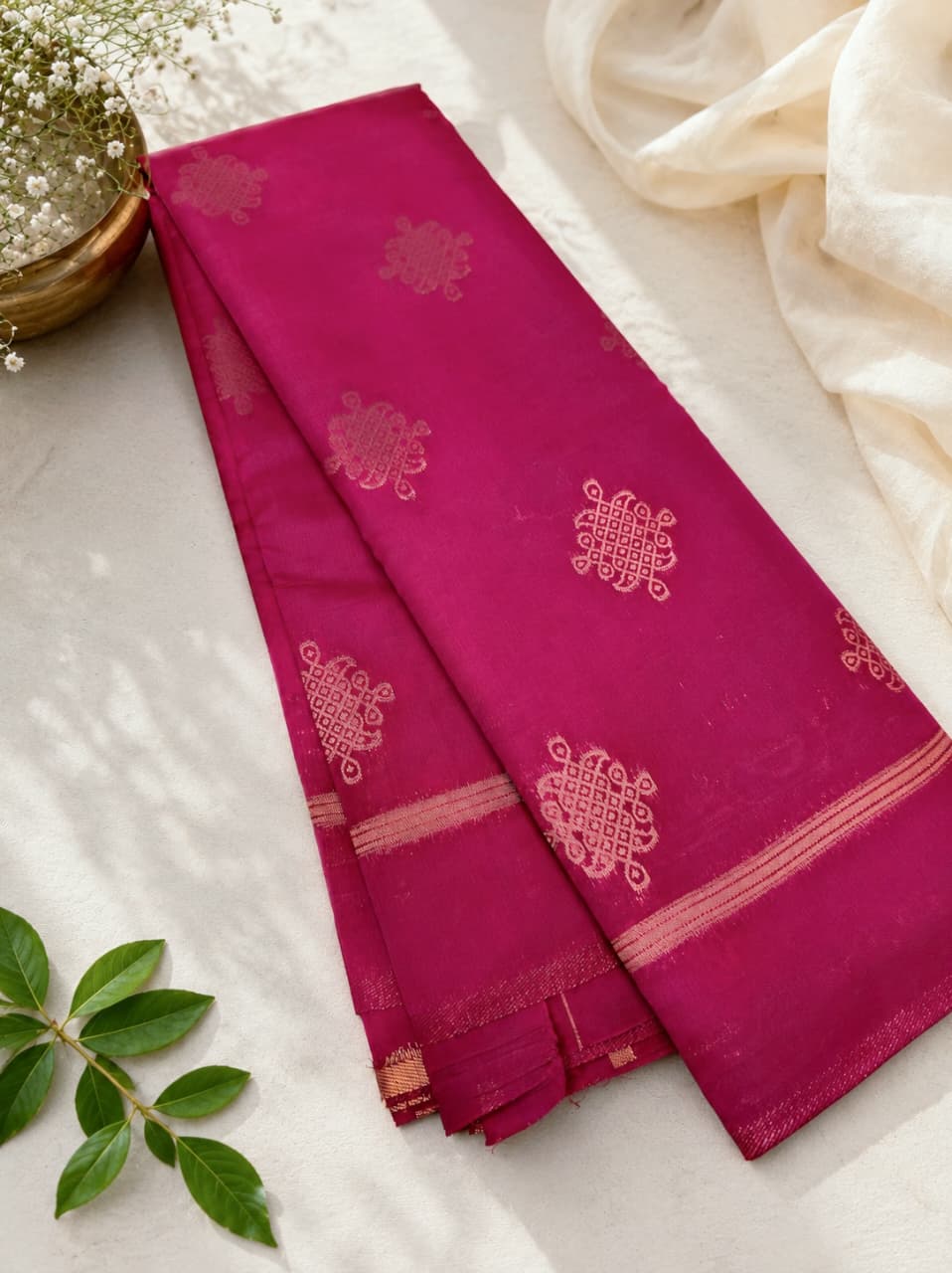Kolam Art Silk Saree