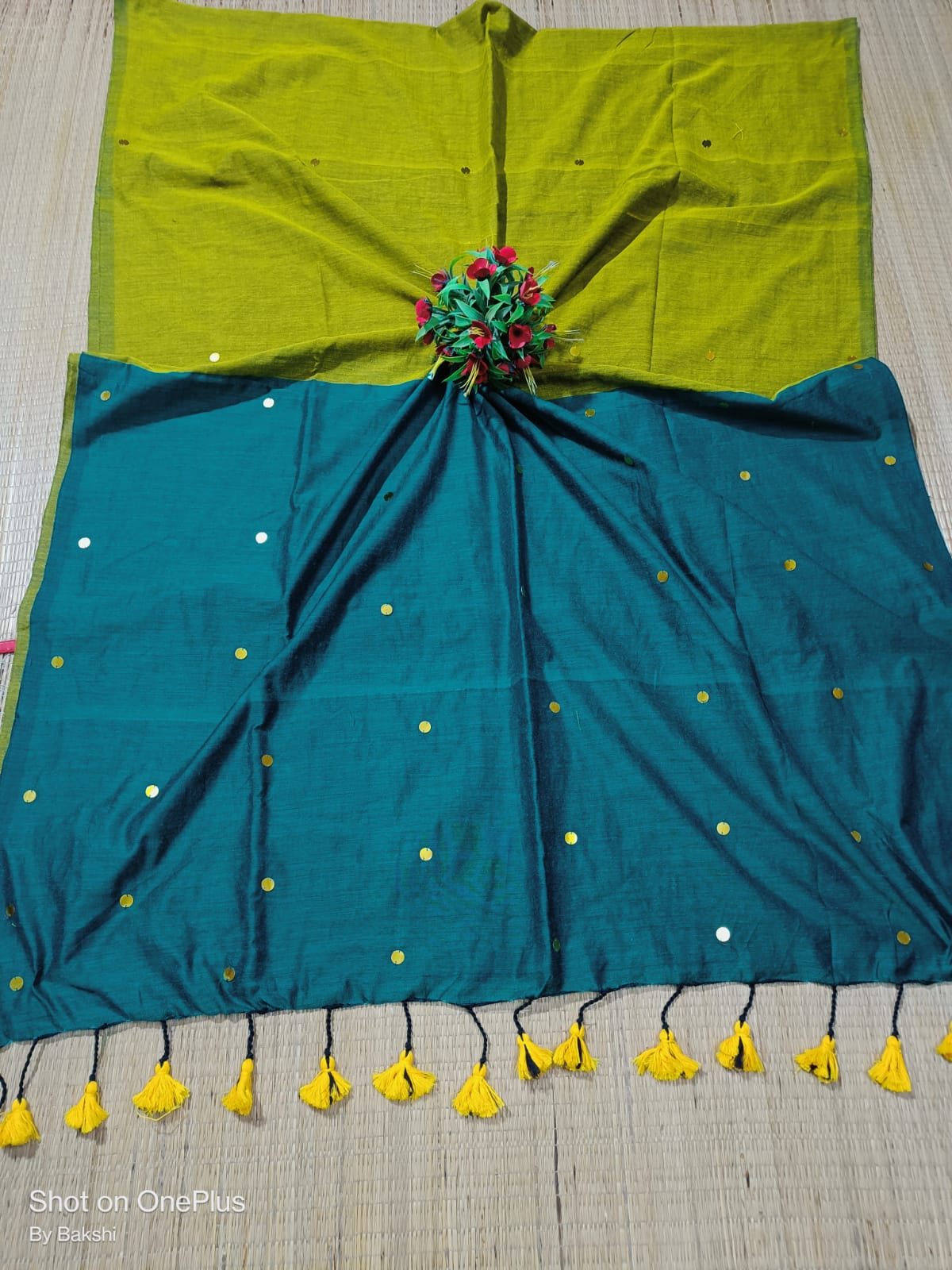 Elegant Cotton Contrast Saree 2