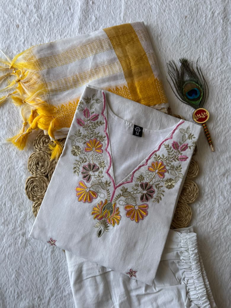 Onam Kurtha Set