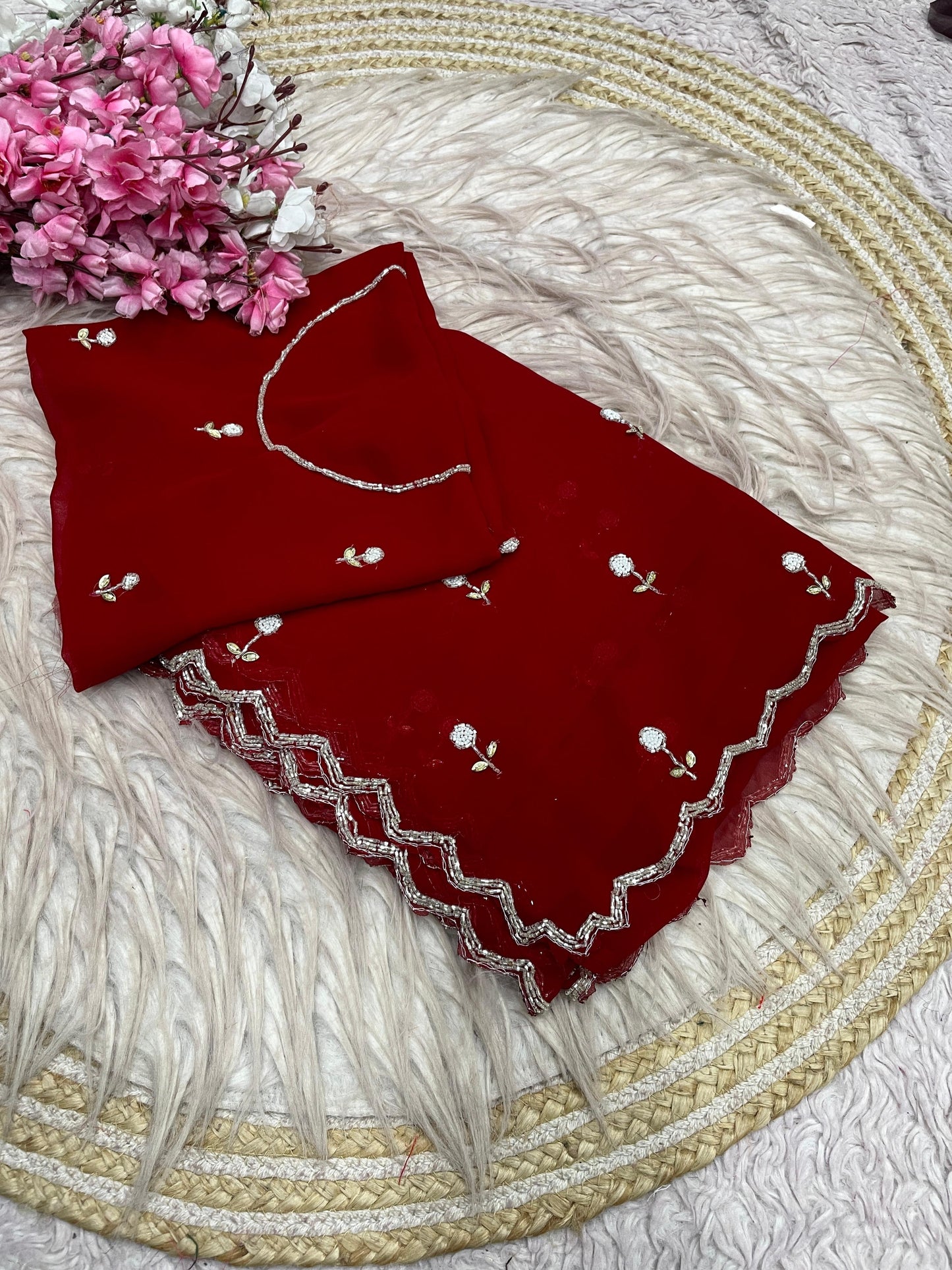 Beautiful Hand Work Saree