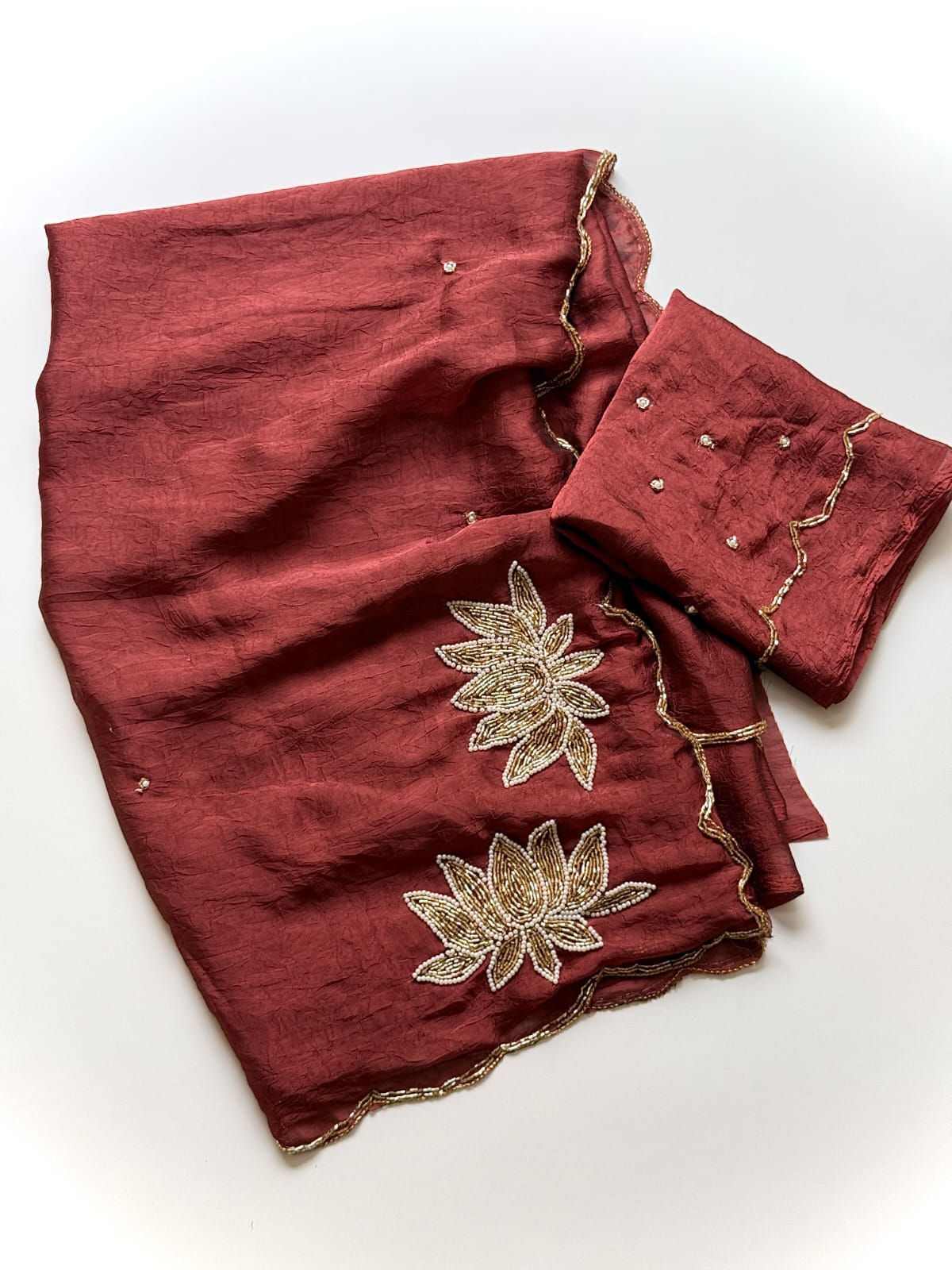 Floral Embroidered Saree