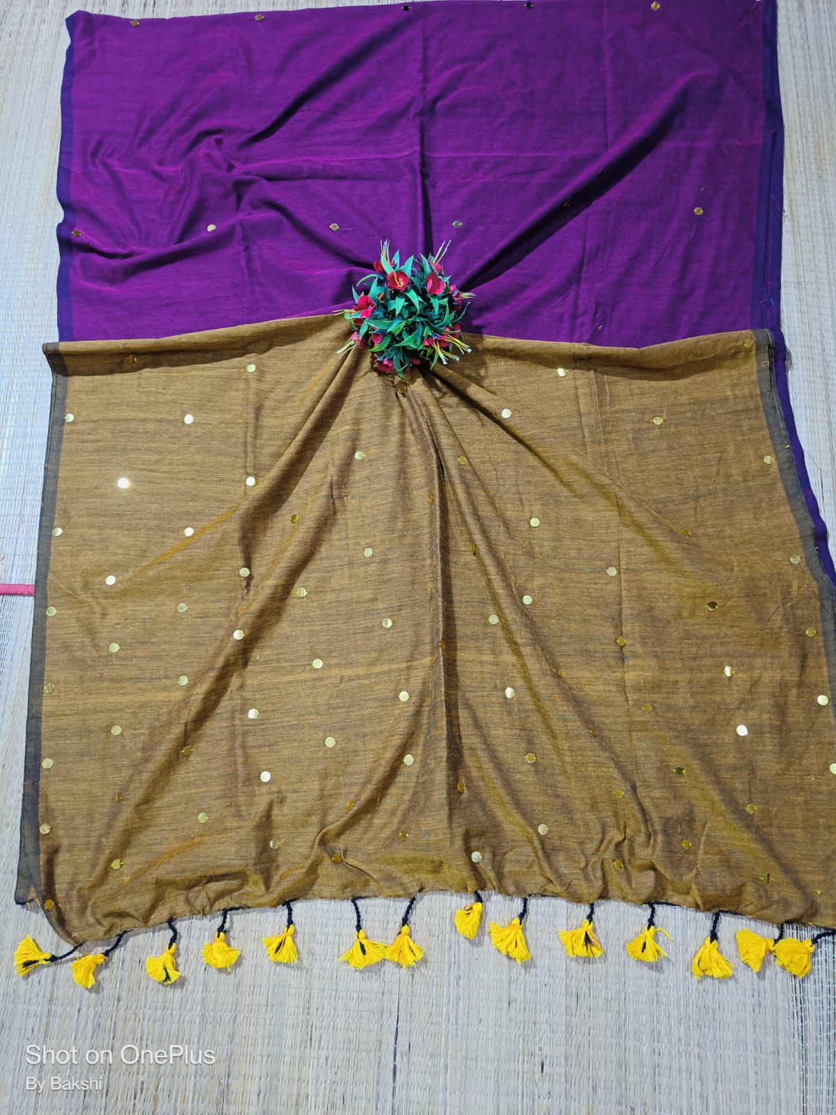 Elegant Cotton Contrast Saree 2