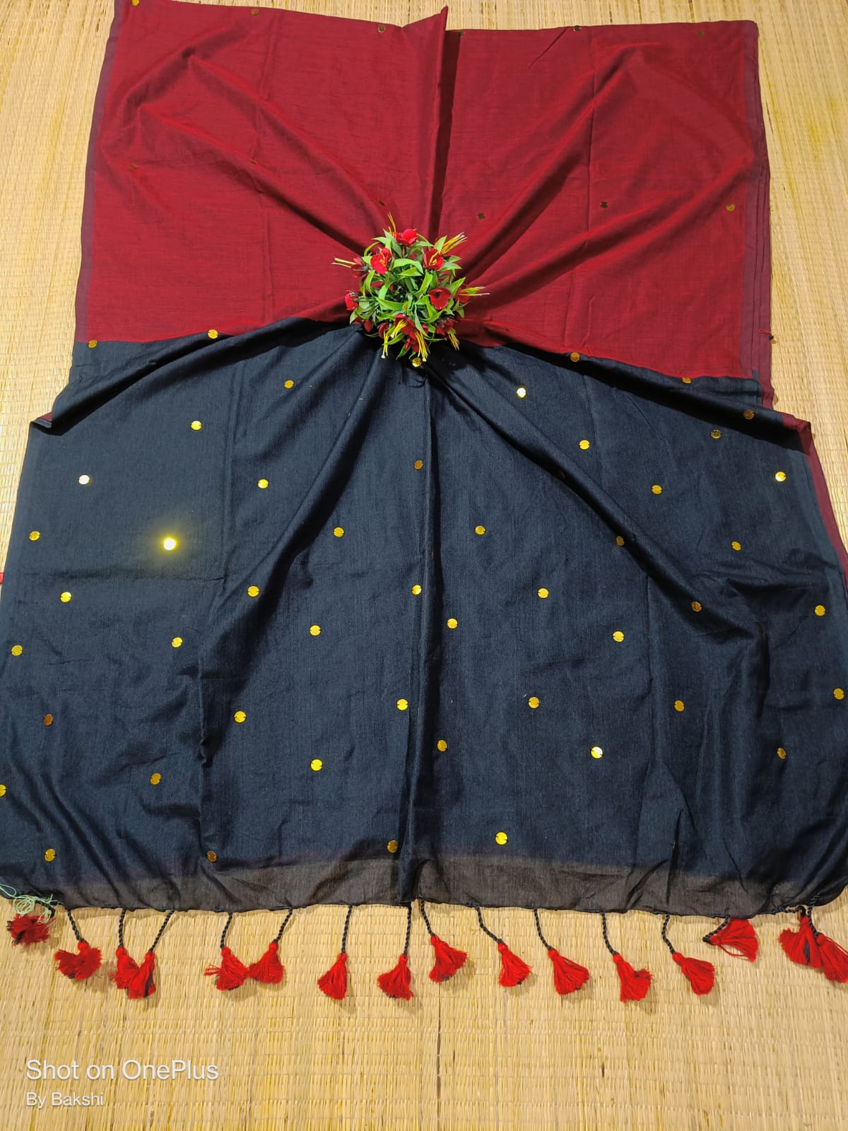 Elegant Cotton Contrast Saree 2