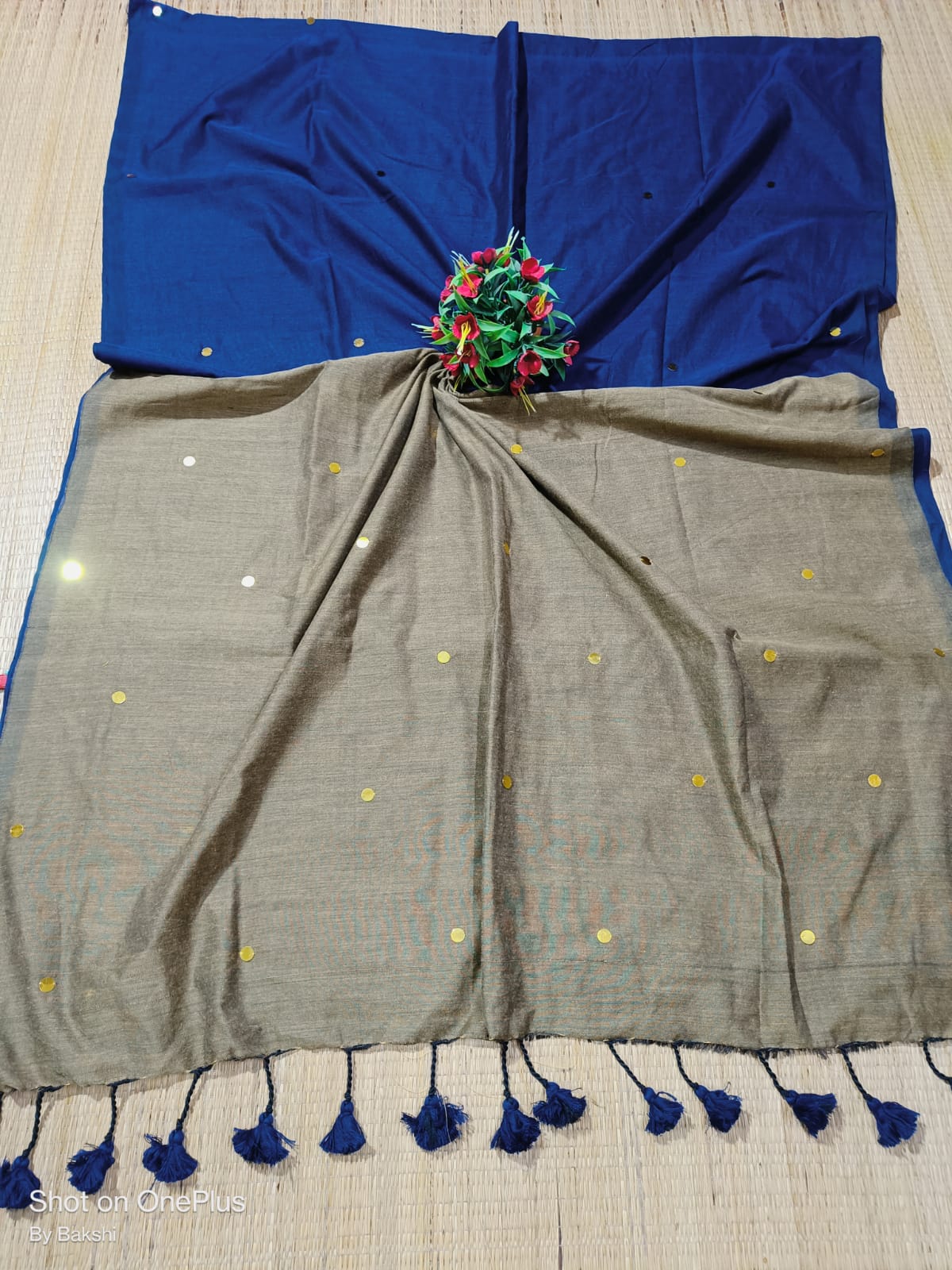 Elegant Cotton Contrast Saree 2
