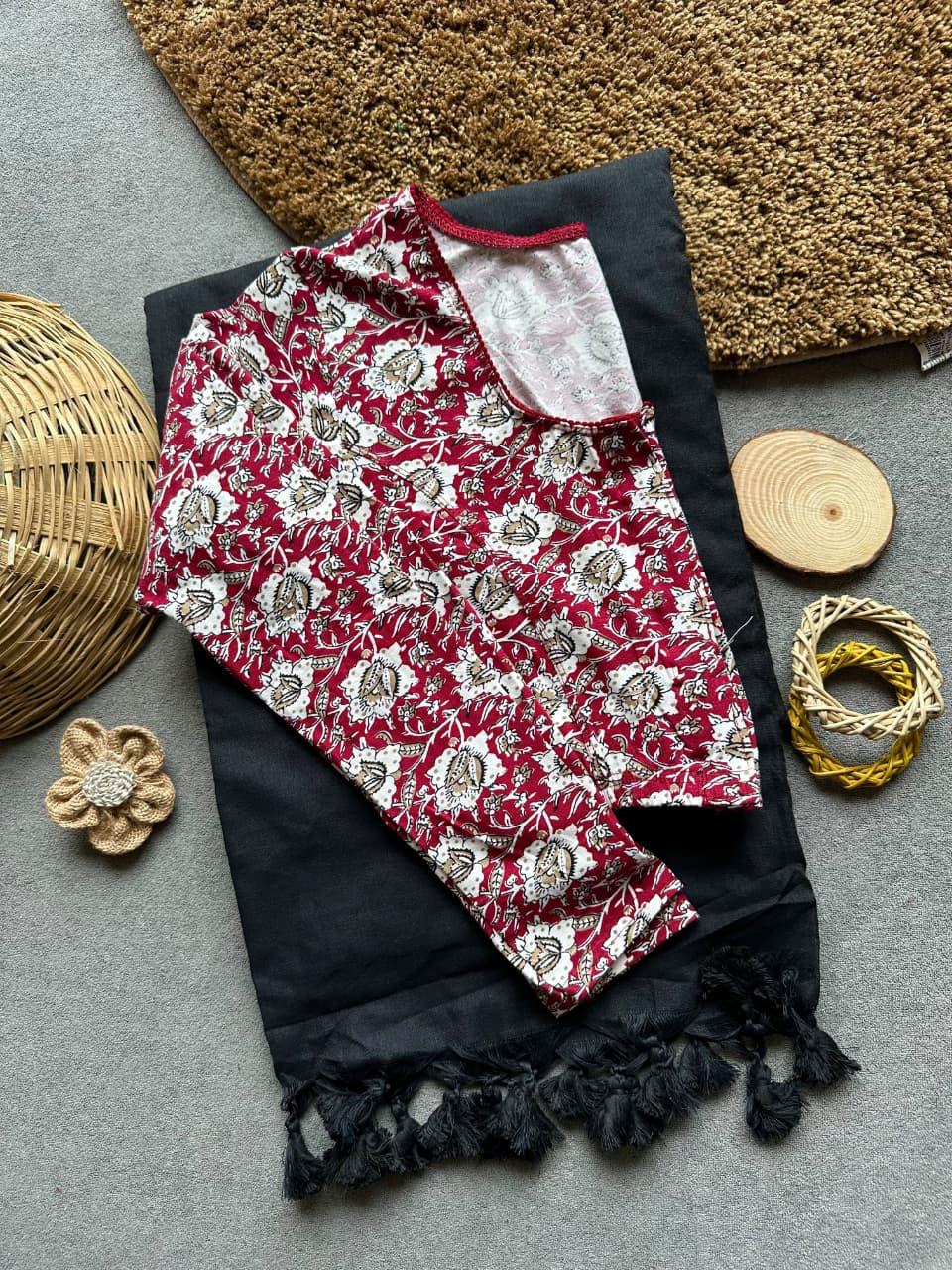 Khadi Stretchable Saree& Blouse 2