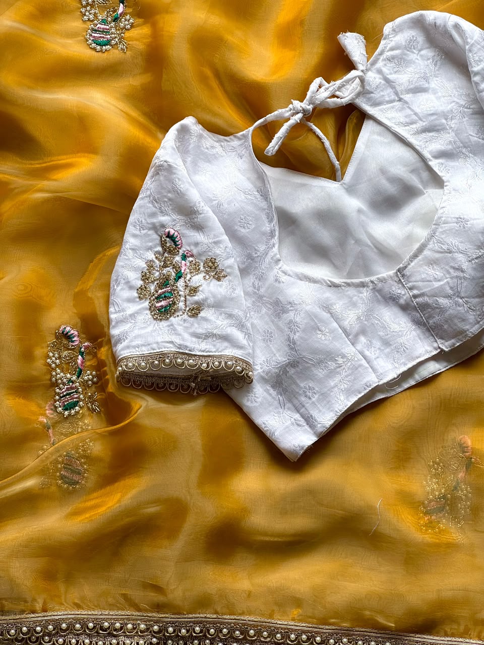 Glitter Tissue Saree