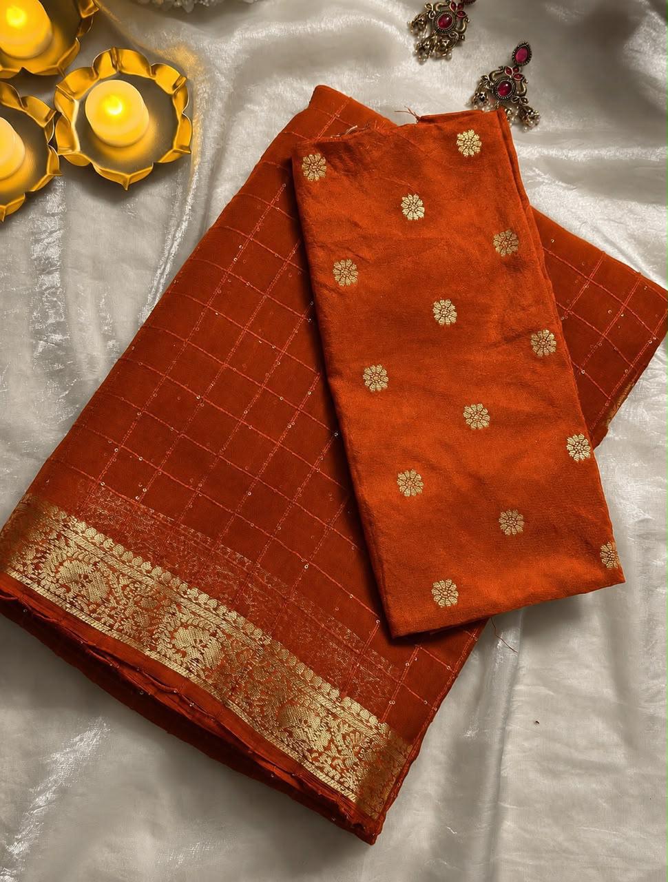 Multicolour saree