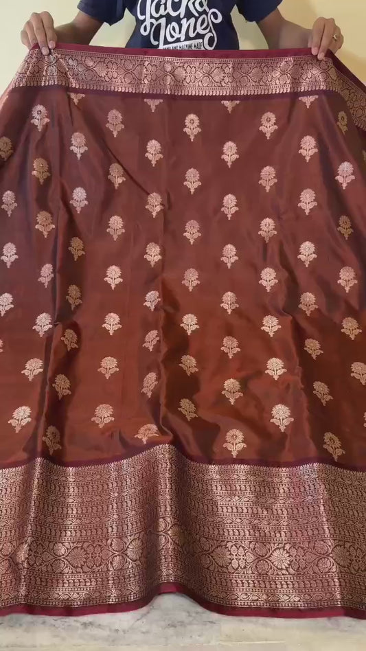 Semi chinya gadwal saree
