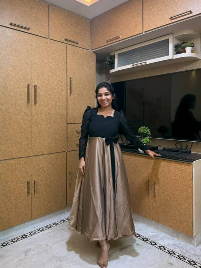 Black & Gold Long Dress