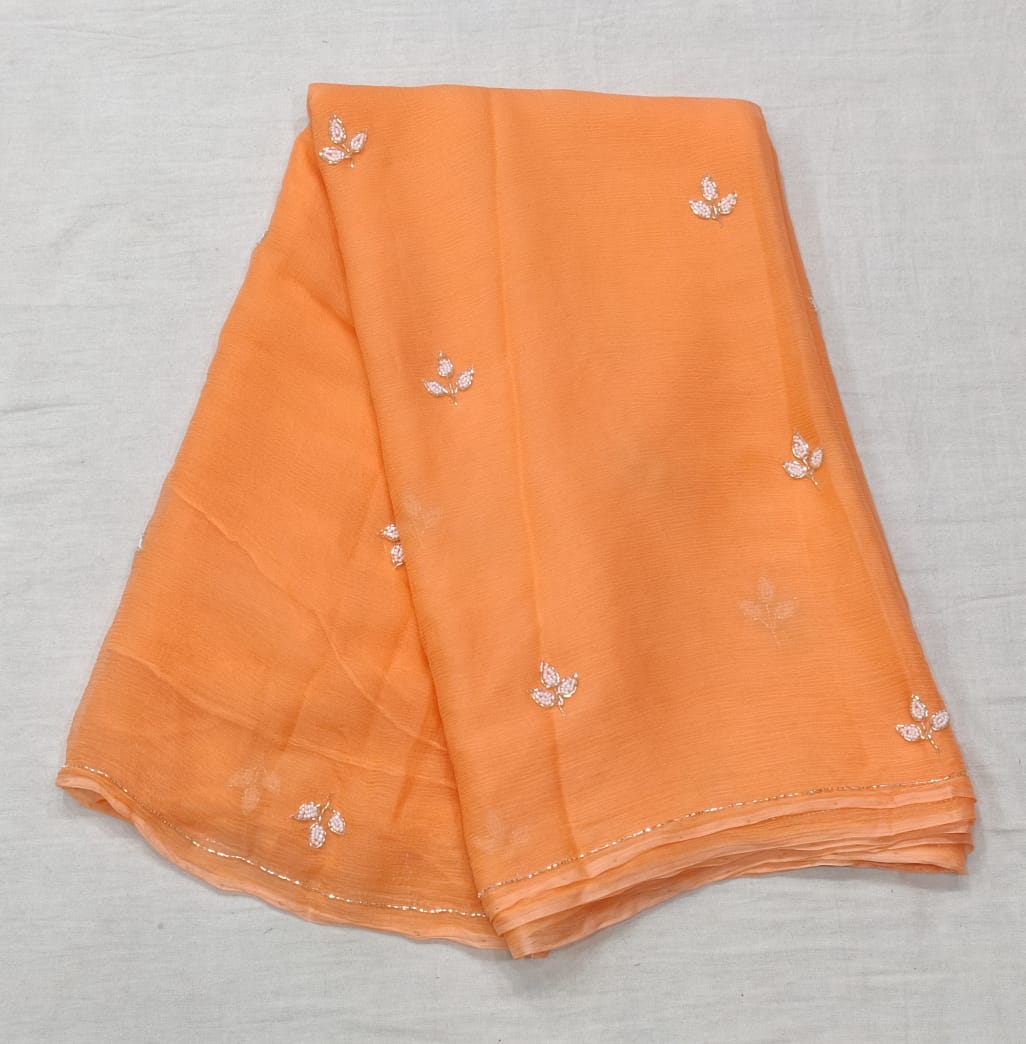 Chiffon rolling saree