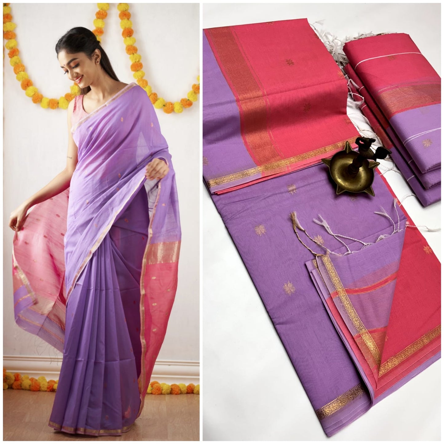 Maheshwari Silk Cotton Sarees