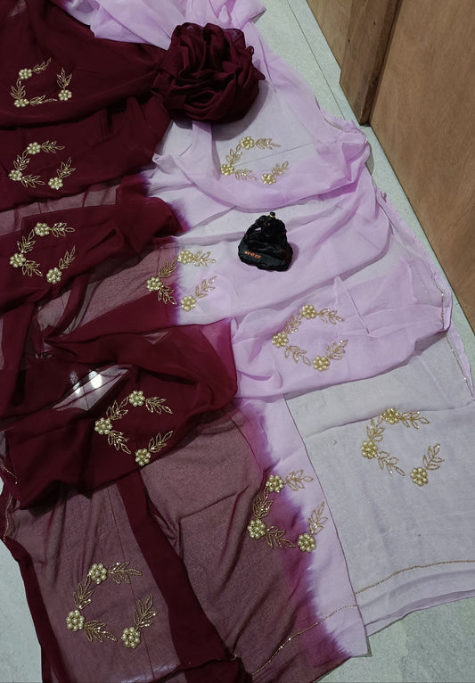 Chiffon saree