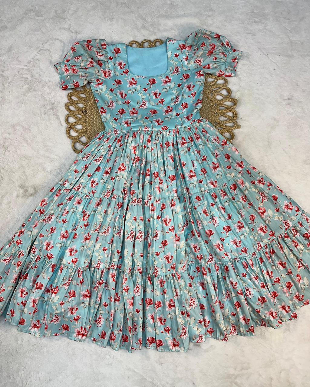 Floral Cotton Gown
