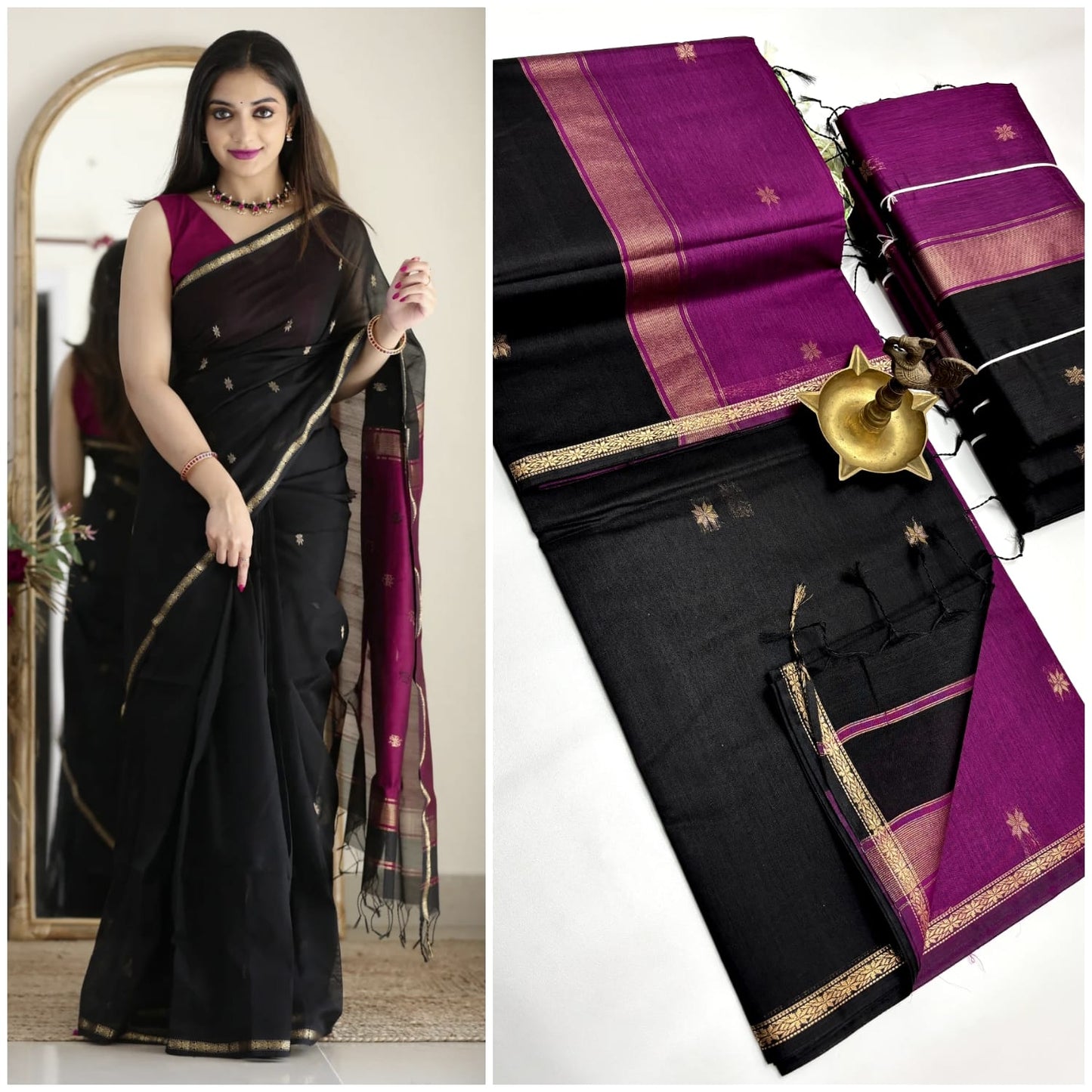 Maheshwari Silk Cotton Sarees