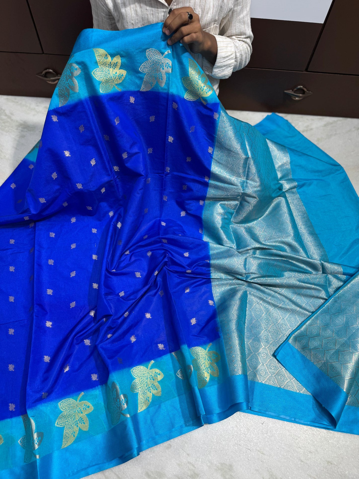 Banarasi Dybal Dupion Soft Silk Saree