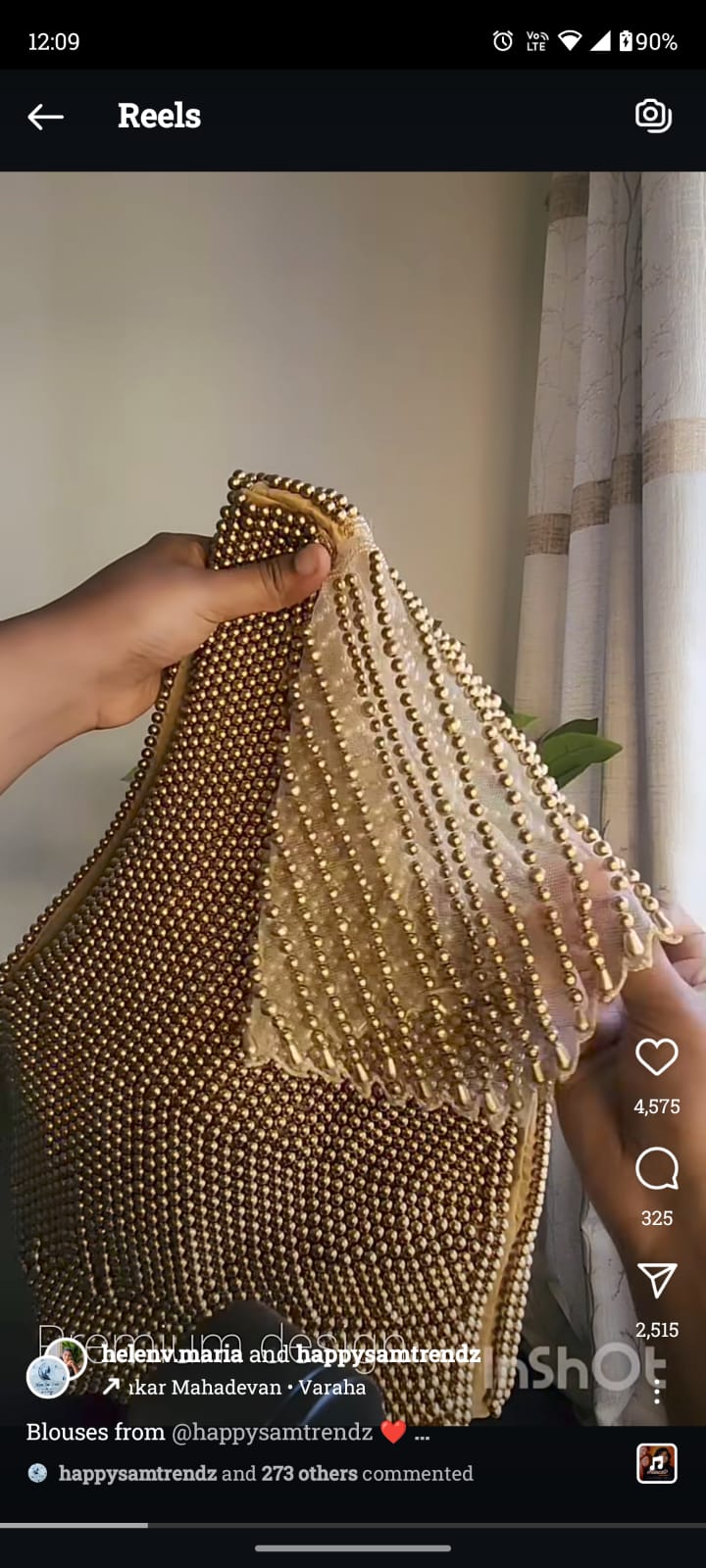 Gold blouse -2
