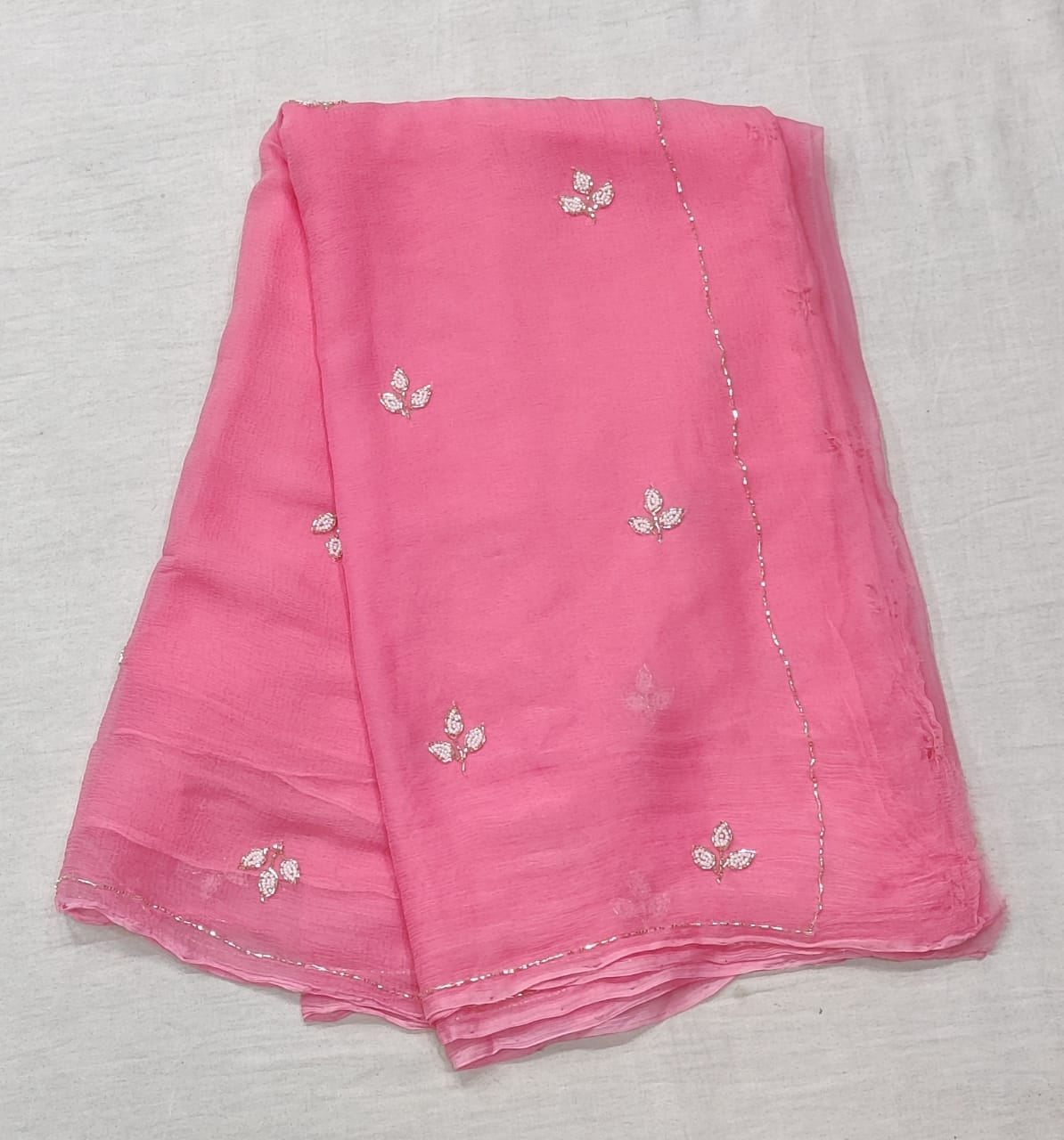 Chiffon rolling saree