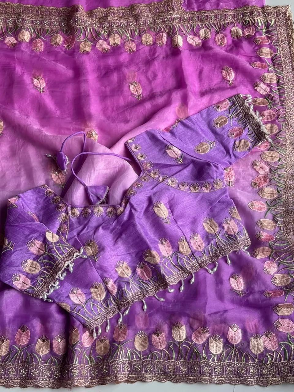 Lotus saree
