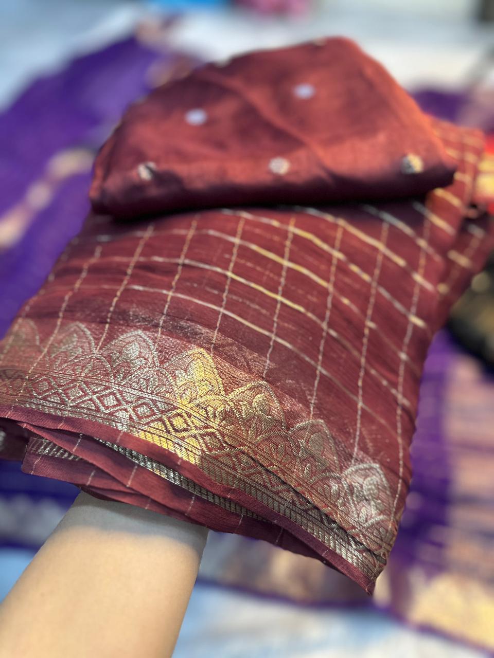 Viscous georgette saree
