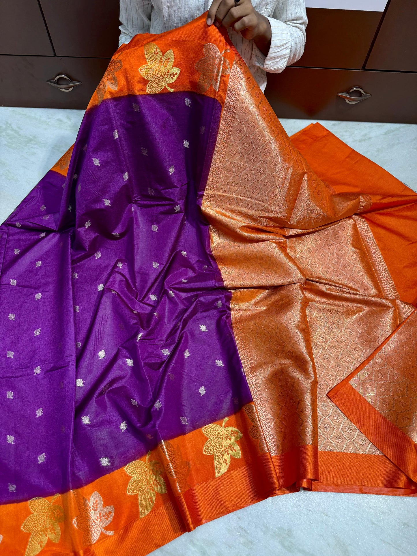 Banarasi Dybal Dupion Soft Silk Saree