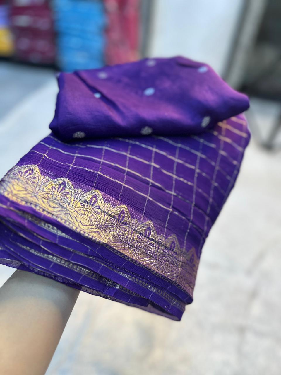 Viscous georgette saree