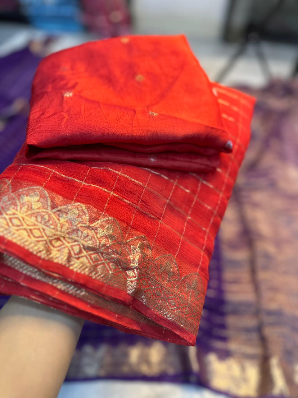 Viscous georgette saree