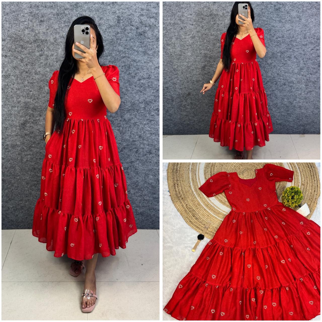 Heart shape frock