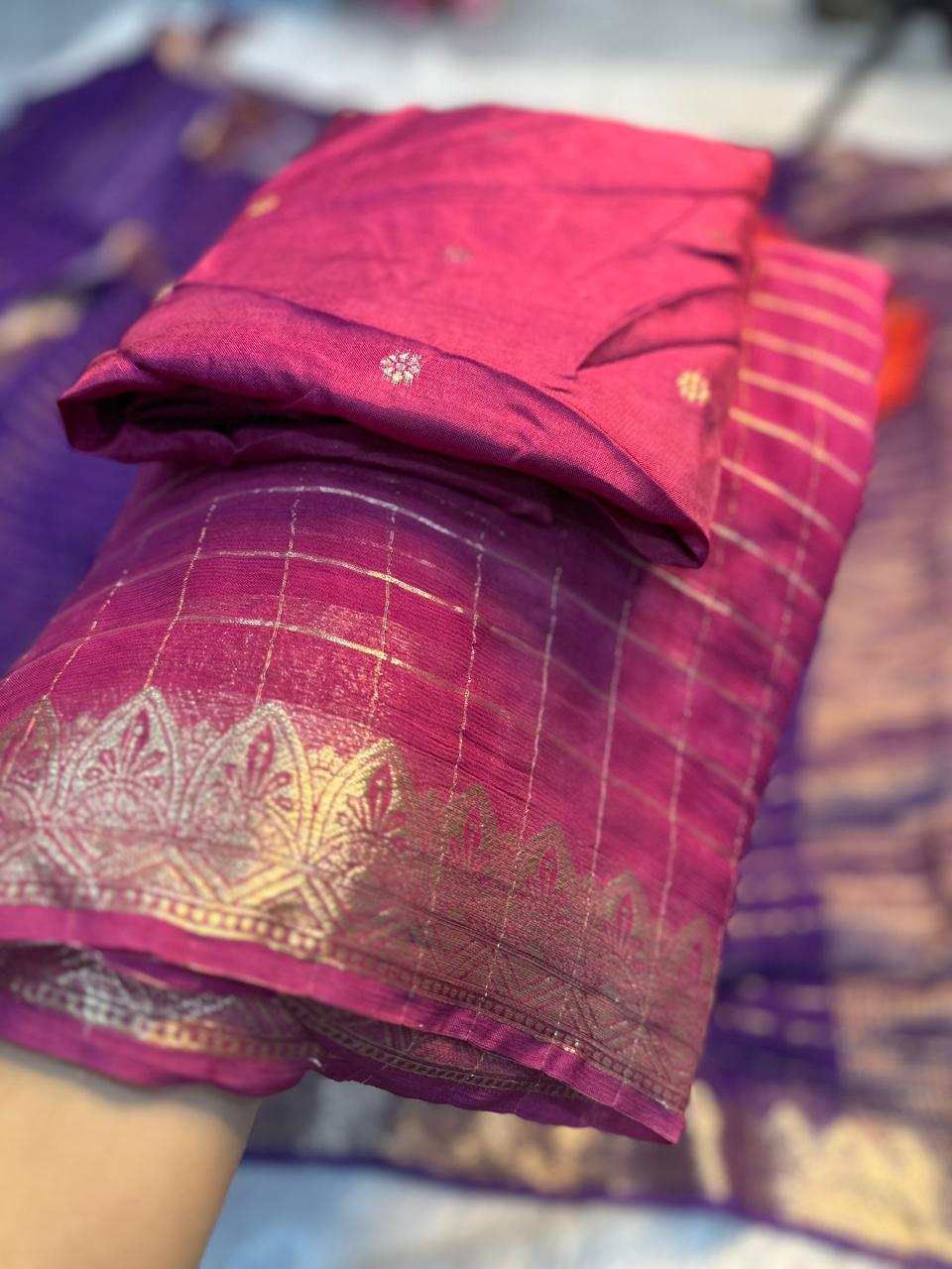 Viscous georgette saree